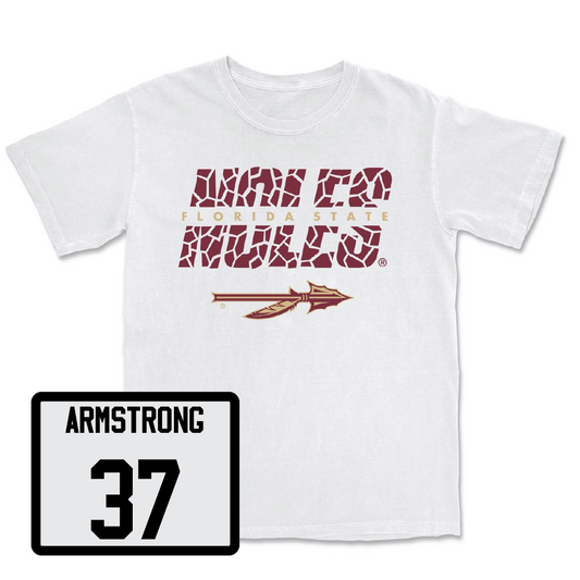 Baseball White Noles Comfort Colors Tee  - Andrew Armstrong