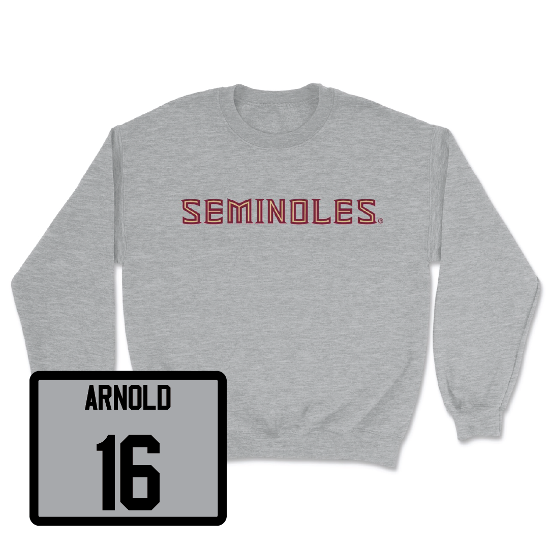 Sport Grey Baseball Seminoles Crewneck - Jamie Arnold
