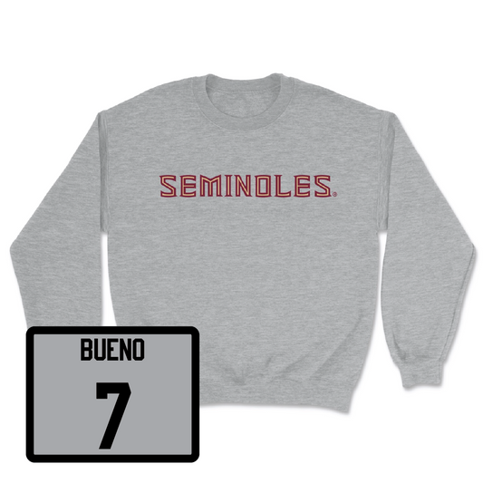Sport Grey Softball Seminoles Crewneck - Angelee Bueno