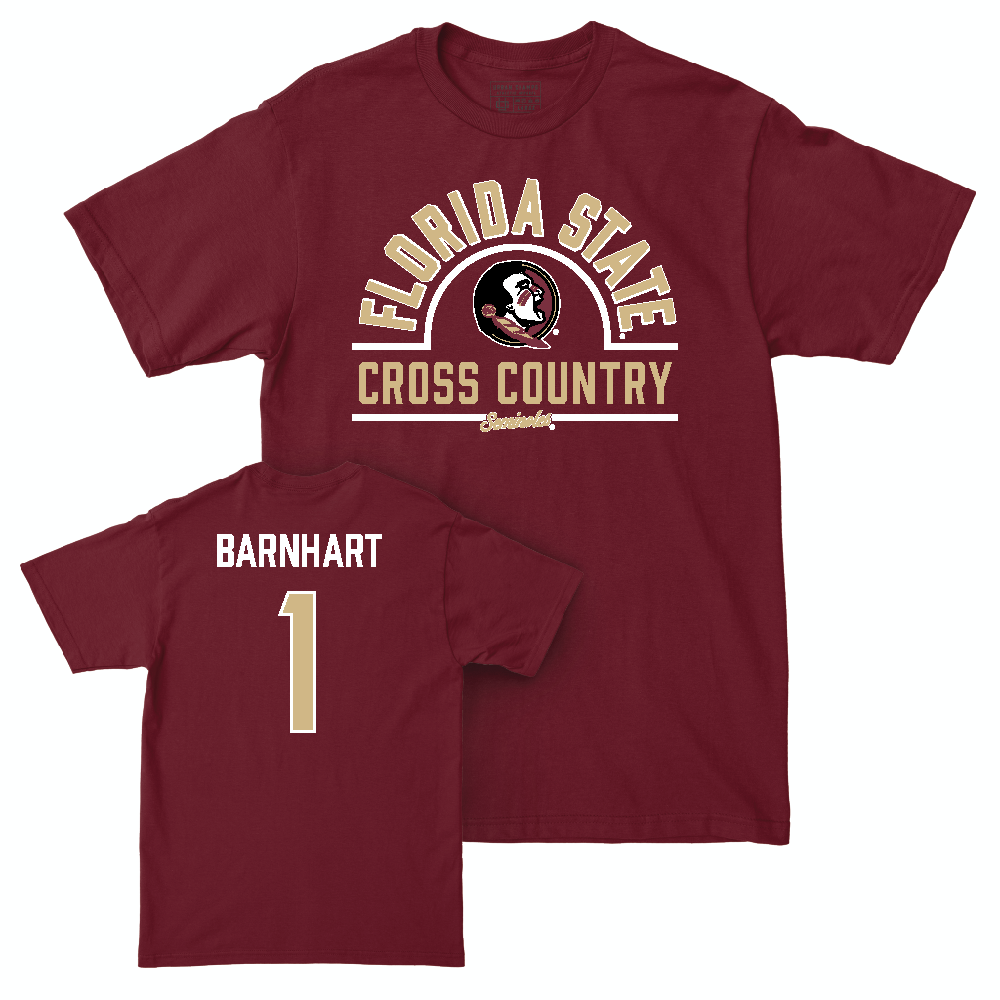 Florida State Men's Cross Country Garnet Arch Tee  - Bernardo Barnhart