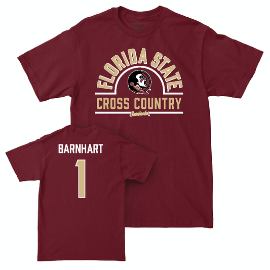 Florida State Men's Cross Country Garnet Arch Tee  - Bernardo Barnhart