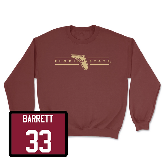Garnet Baseball Florida State Crewneck   - Ben Barrett