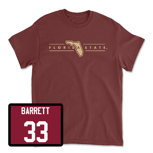 Garnet Baseball Florida State Tee   - Ben Barrett
