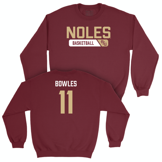 Florida State Women's Basketball Garnet Staple Crew  - Sydney Bowles