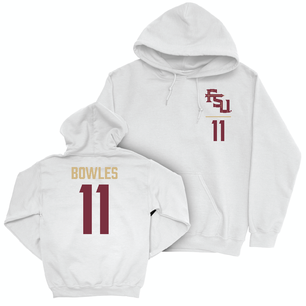 Florida State Women's Basketball White Logo Hoodie  - Sydney Bowles