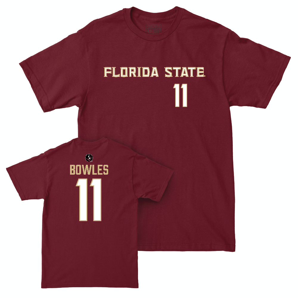 Florida State Women's Basketball Garnet Sideline Tee  - Sydney Bowles