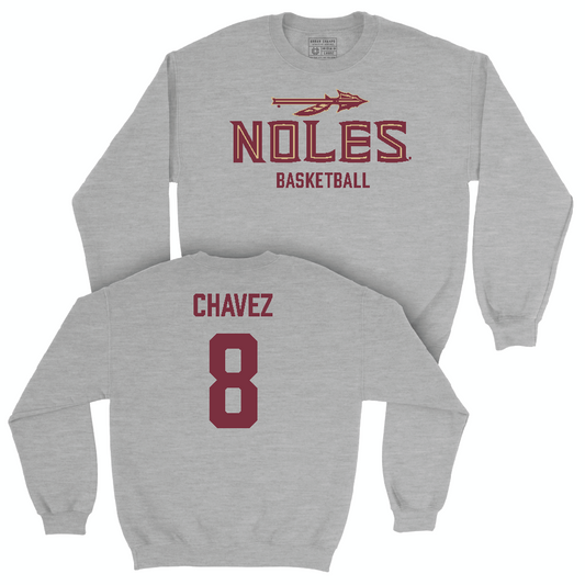 Florida State Women's Basketball Sport Grey Club Crew  - Morelia Chavez