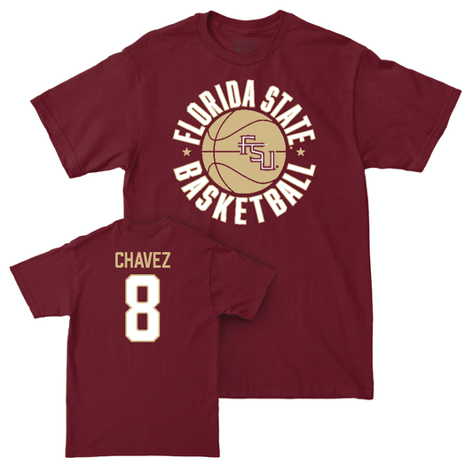 Florida State Women's Basketball Garnet Hardwood Tee  - Morelia Chavez