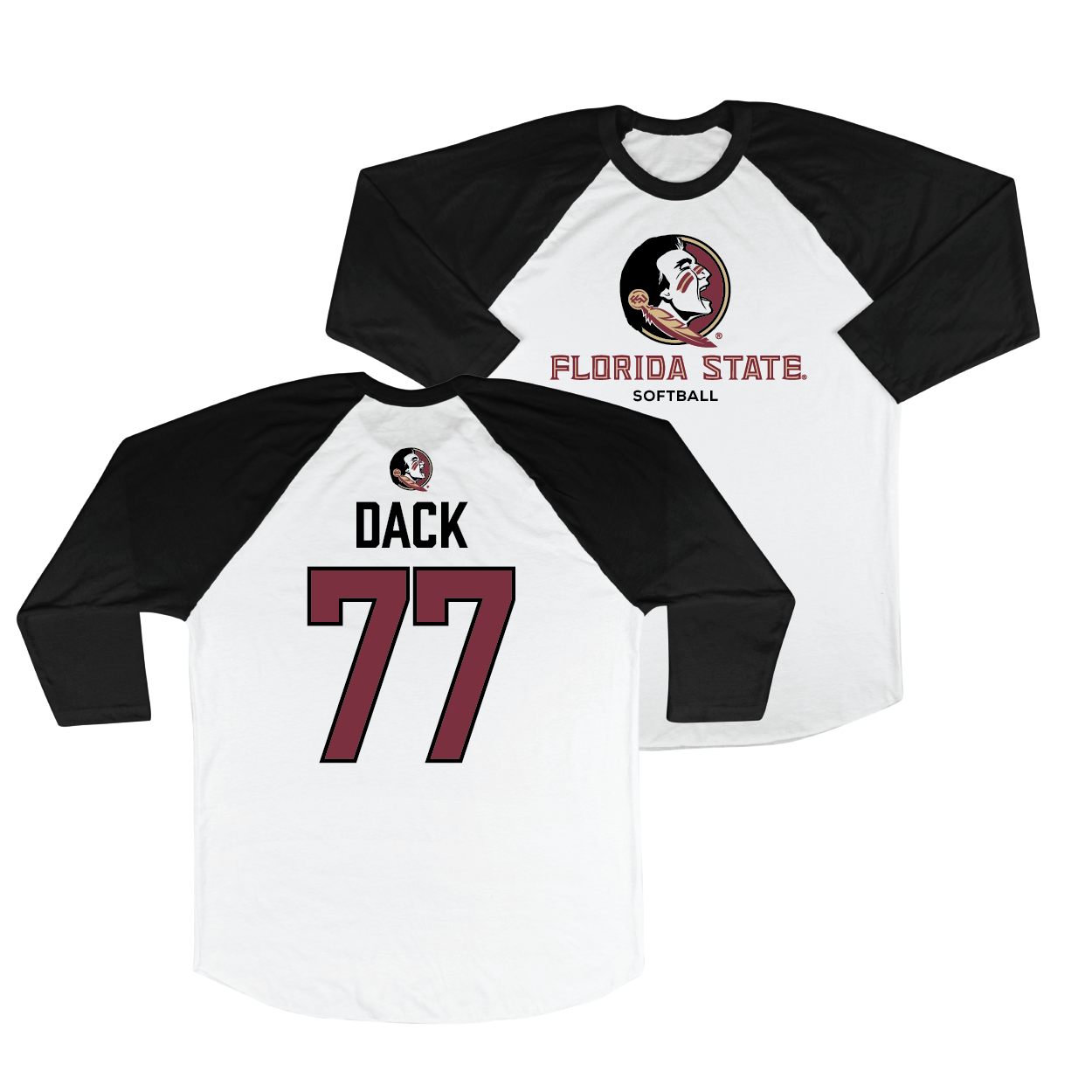 FSU Softball 3/4 Sleeve Raglan Tee - Katie Dack