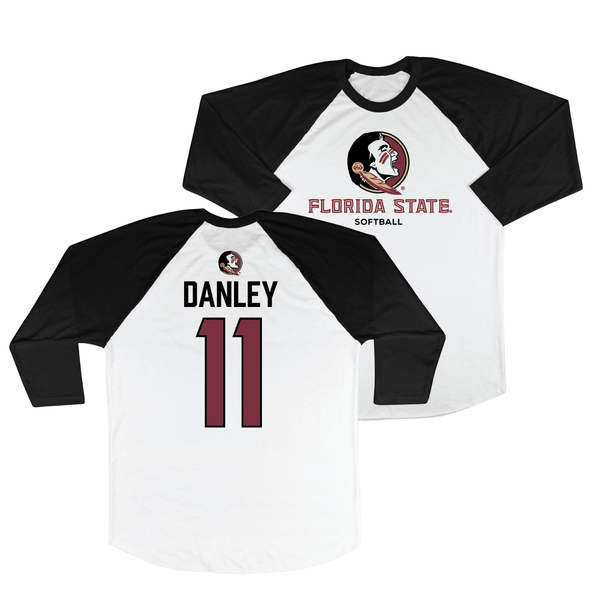 FSU Softball 3/4 Sleeve Raglan Tee - Ashtyn Danley | #11