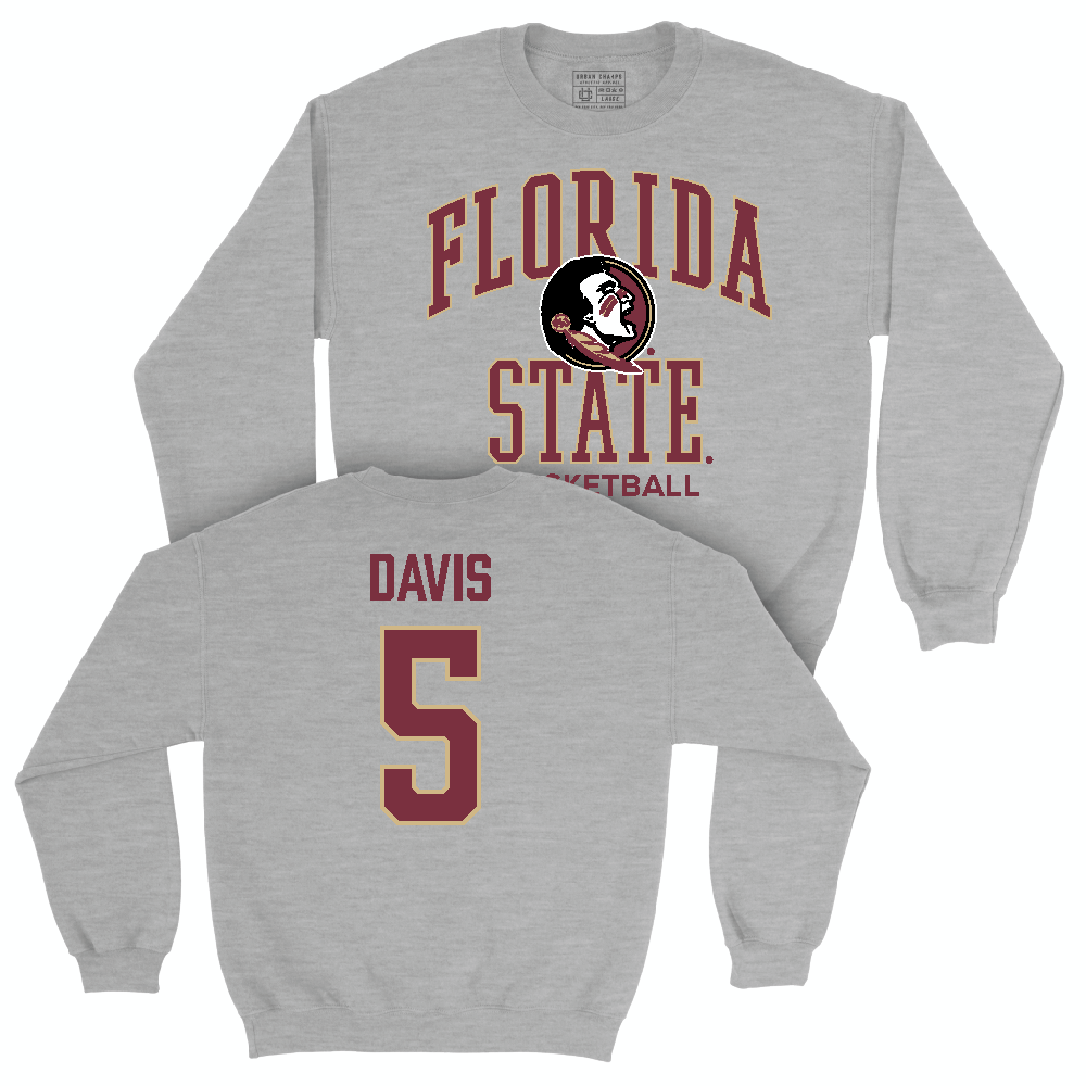 Florida State Men's Basketball Sport Grey Classic Crew  - Daquan Davis