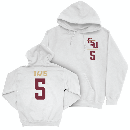 Florida State Men's Basketball White Logo Hoodie  - Daquan Davis