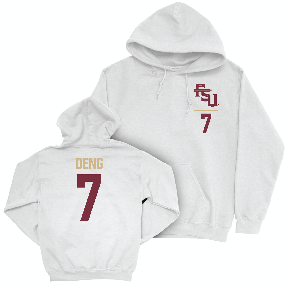 Florida State Men's Basketball White Logo Hoodie  - Jerry Deng