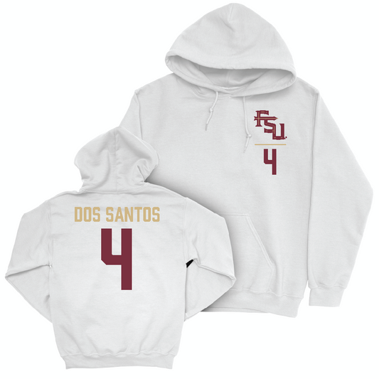 Florida State Women's Basketball White Logo Hoodie  - Raiane Dos Santos