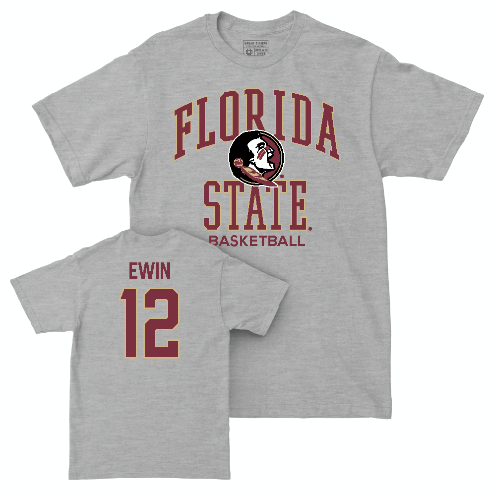 Florida State Men's Basketball Sport Grey Classic Tee  - Malique Ewin