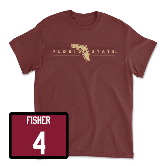 Garnet Baseball Florida State Tee - Cal Fisher