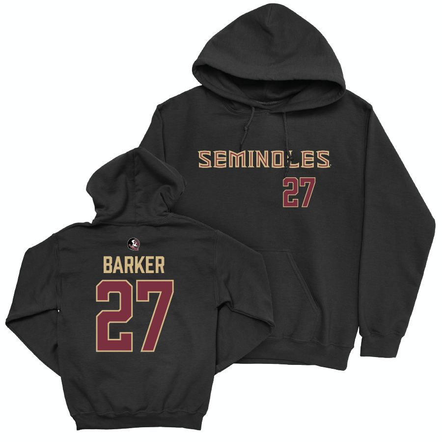 Florida State Football Black Seminoles Hoodie - Ashlynd Barker | #27 Youth Small