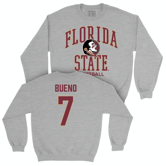 Florida State Softball Sport Grey Classic Crew - Angelee Bueno | #7 Youth Small