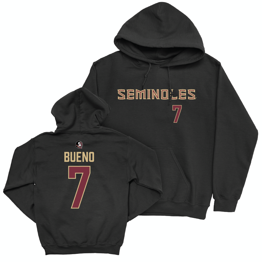 Florida State Softball Black Seminoles Hoodie - Angelee Bueno | #7 Youth Small