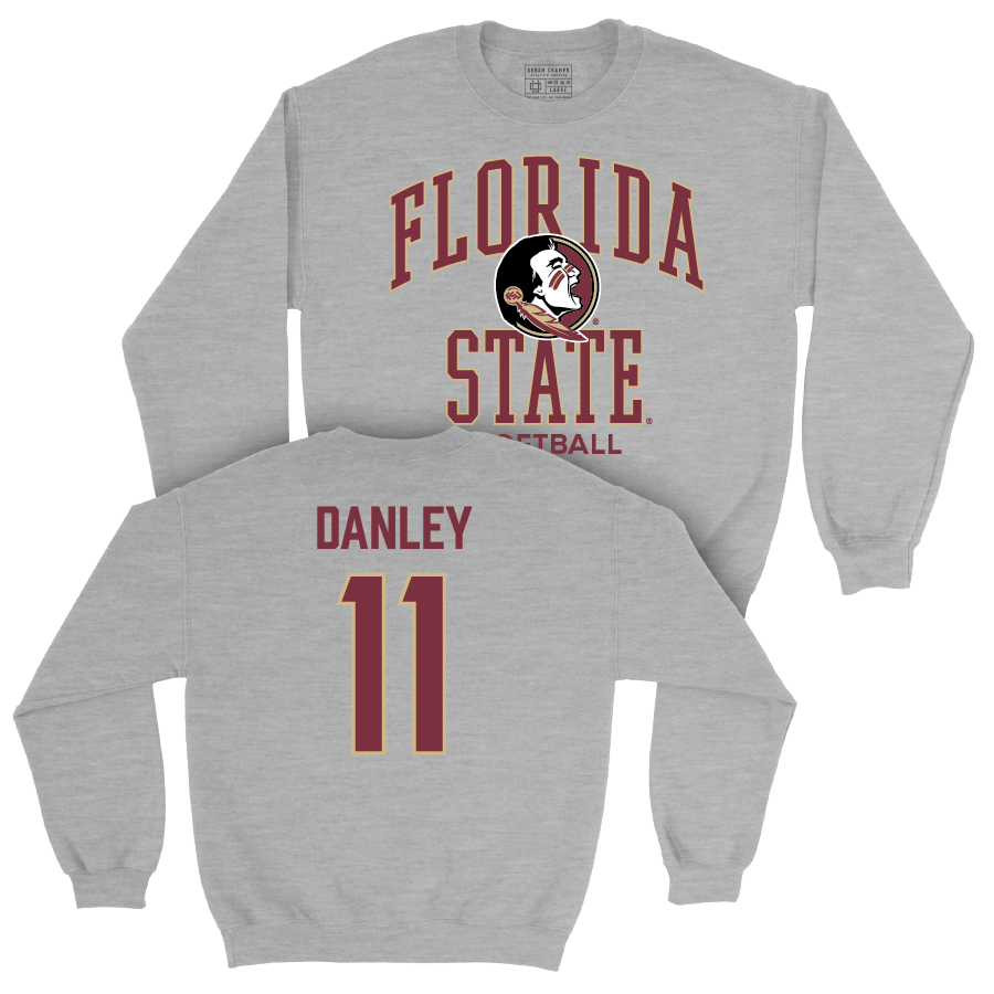 Florida State Softball Sport Grey Classic Crew - Ashtyn Danley | #11 Youth Small