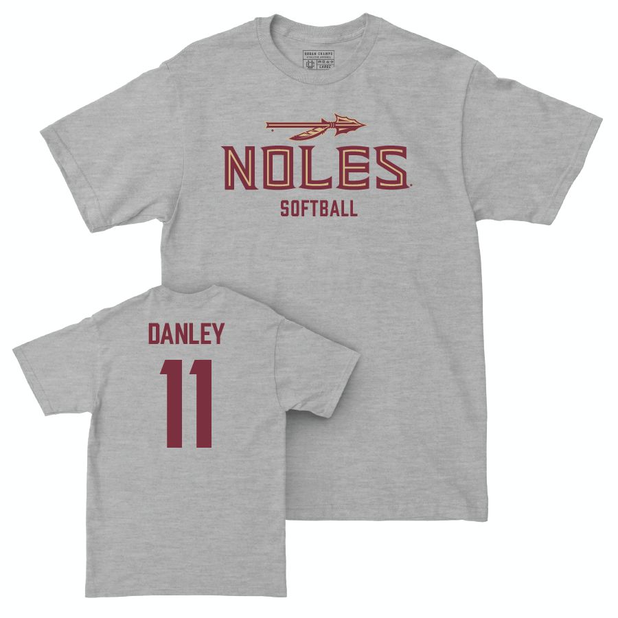 Florida State Softball Sport Grey Club Tee - Ashtyn Danley | #11 Youth Small