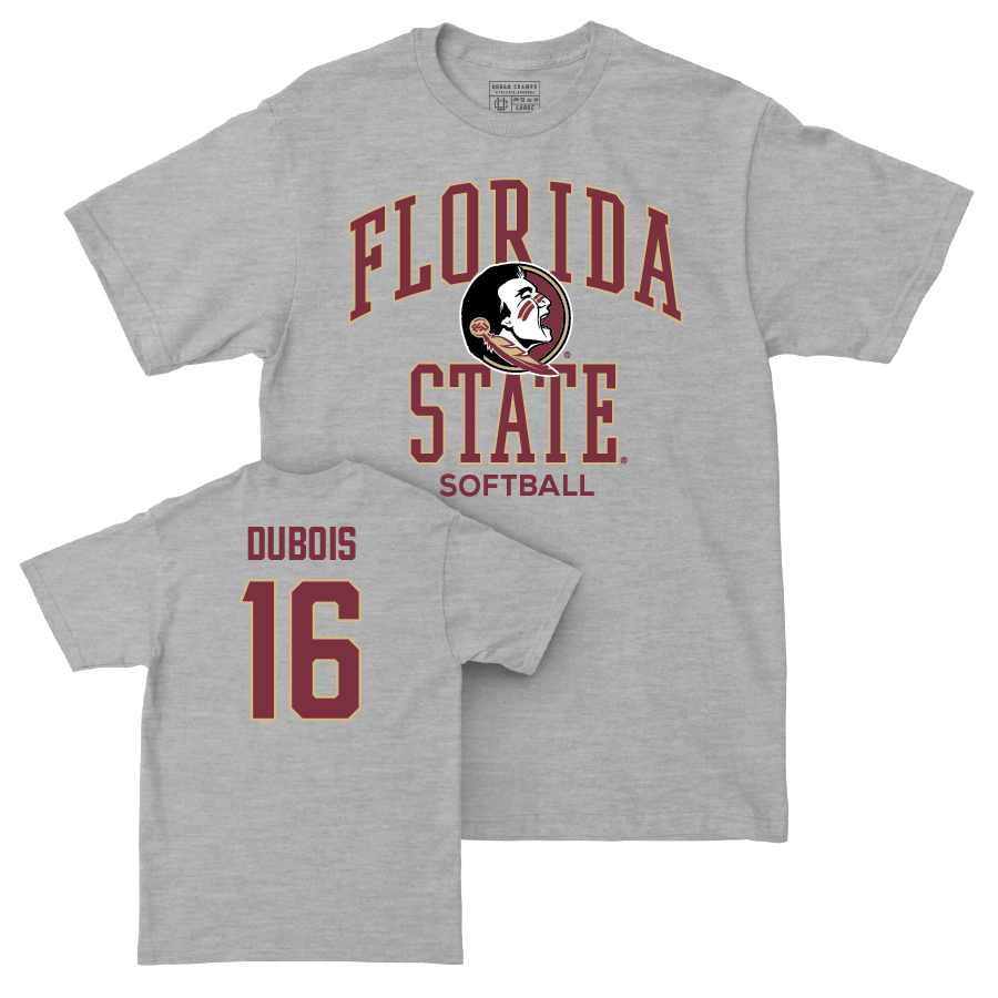 Florida State Softball Sport Grey Classic Tee - Ali DuBois | #16 Youth Small