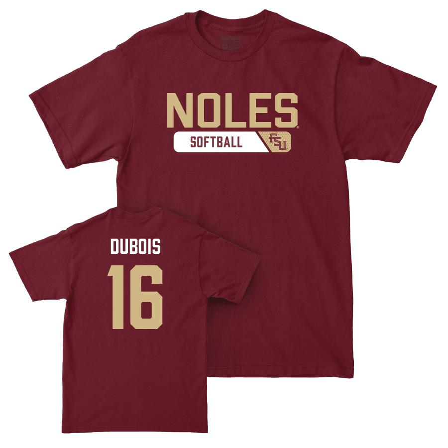 Florida State Softball Garnet Staple Tee - Ali DuBois | #16 Youth Small