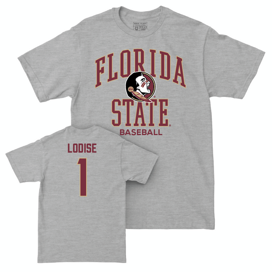 Florida State Baseball Sport Grey Classic Tee - Alex Lodise | #1 Youth Small