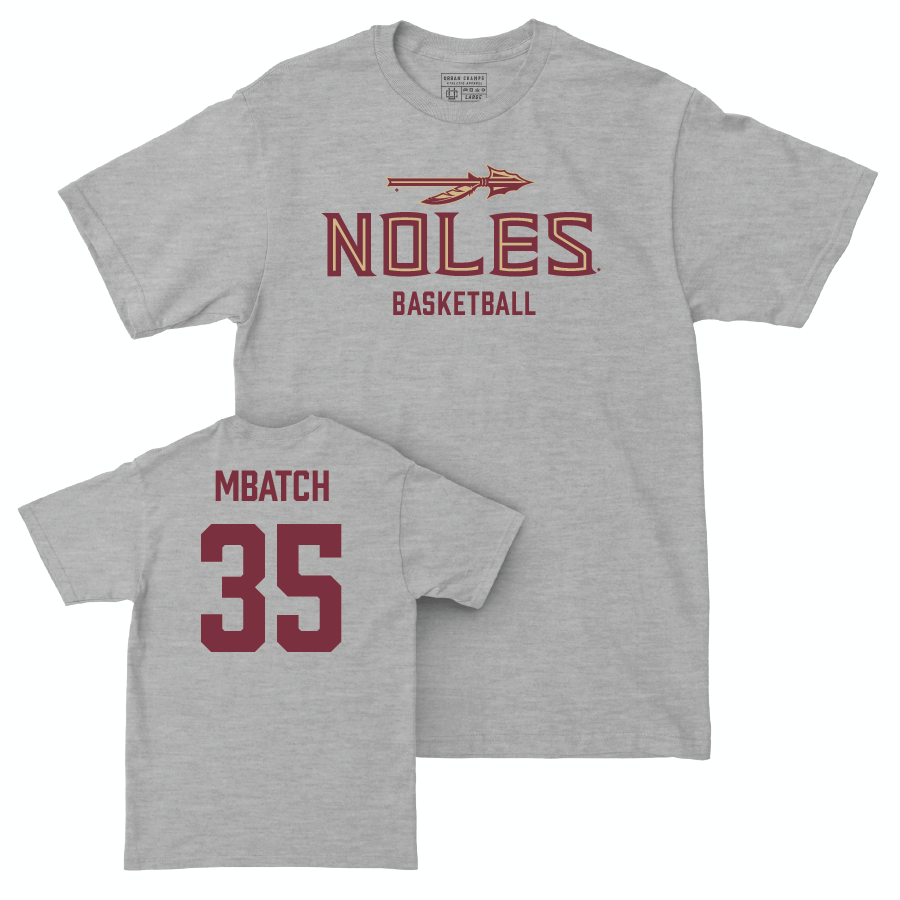 Florida State Men's Basketball Sport Grey Club Tee - Alagie Waka Mbatch | #35 Youth Small