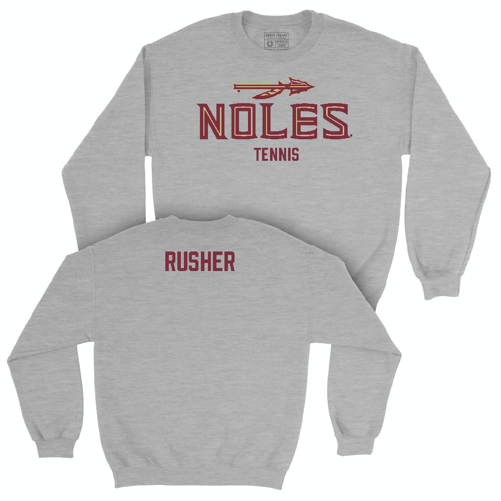 Florida State Women's Tennis Sport Grey Club Crew - Azariah Rusher Youth Small