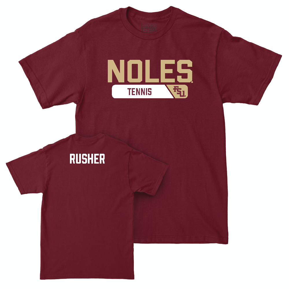 Florida State Women's Tennis Garnet Staple Tee - Azariah Rusher Youth Small