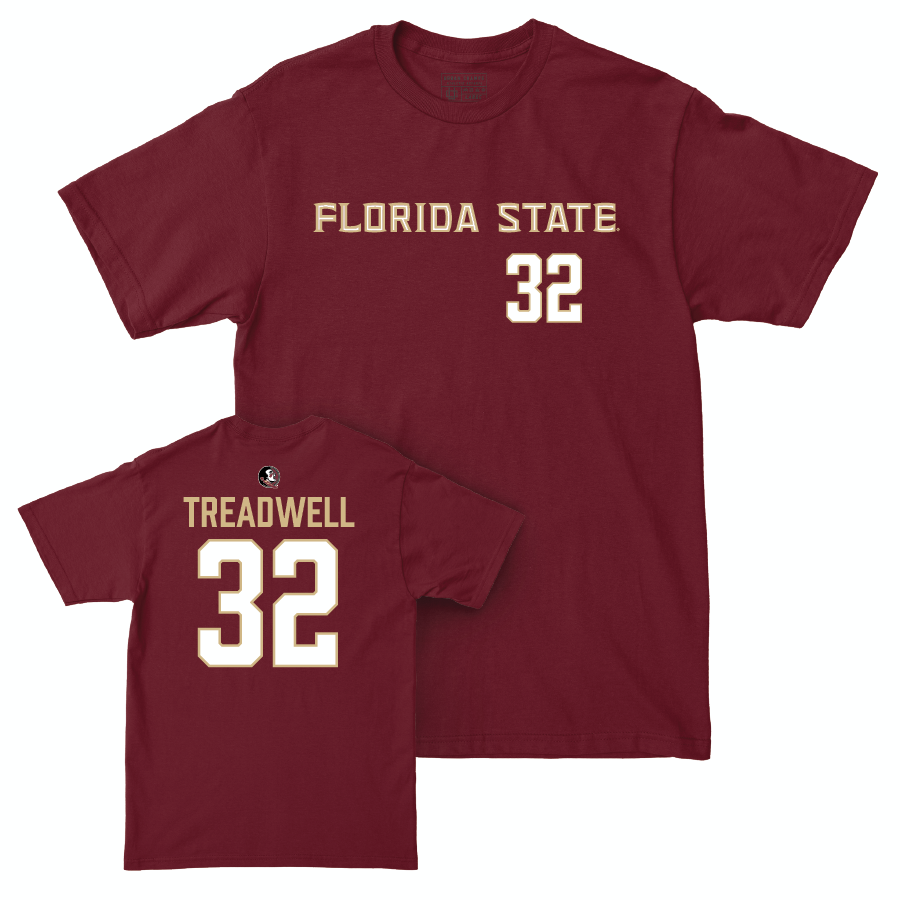 Florida State Women's Basketball Garnet Sideline Tee - Avery Treadwell | #32 Youth Small