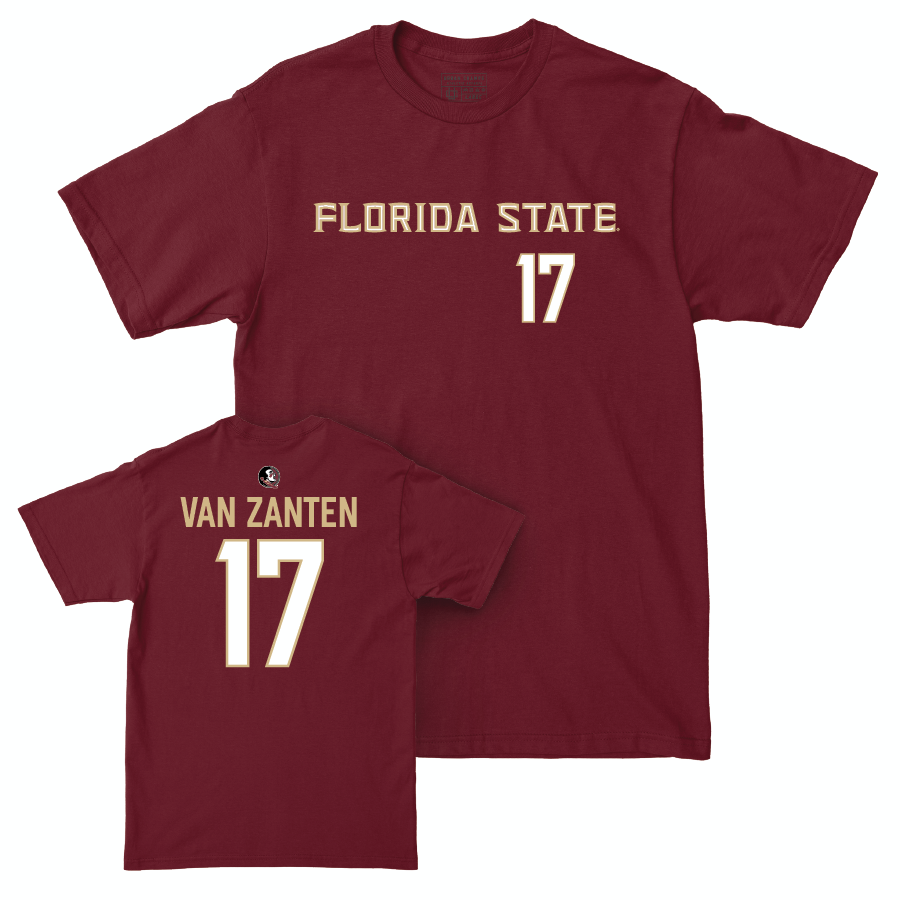 Florida State Women's Soccer Garnet Sideline Tee - Amelia Van Zanten | #17 Youth Small