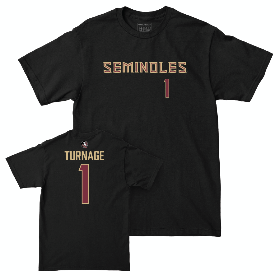 Florida State Women's Basketball Black Seminoles Tee - Brianna Turnage | #1 Youth Small