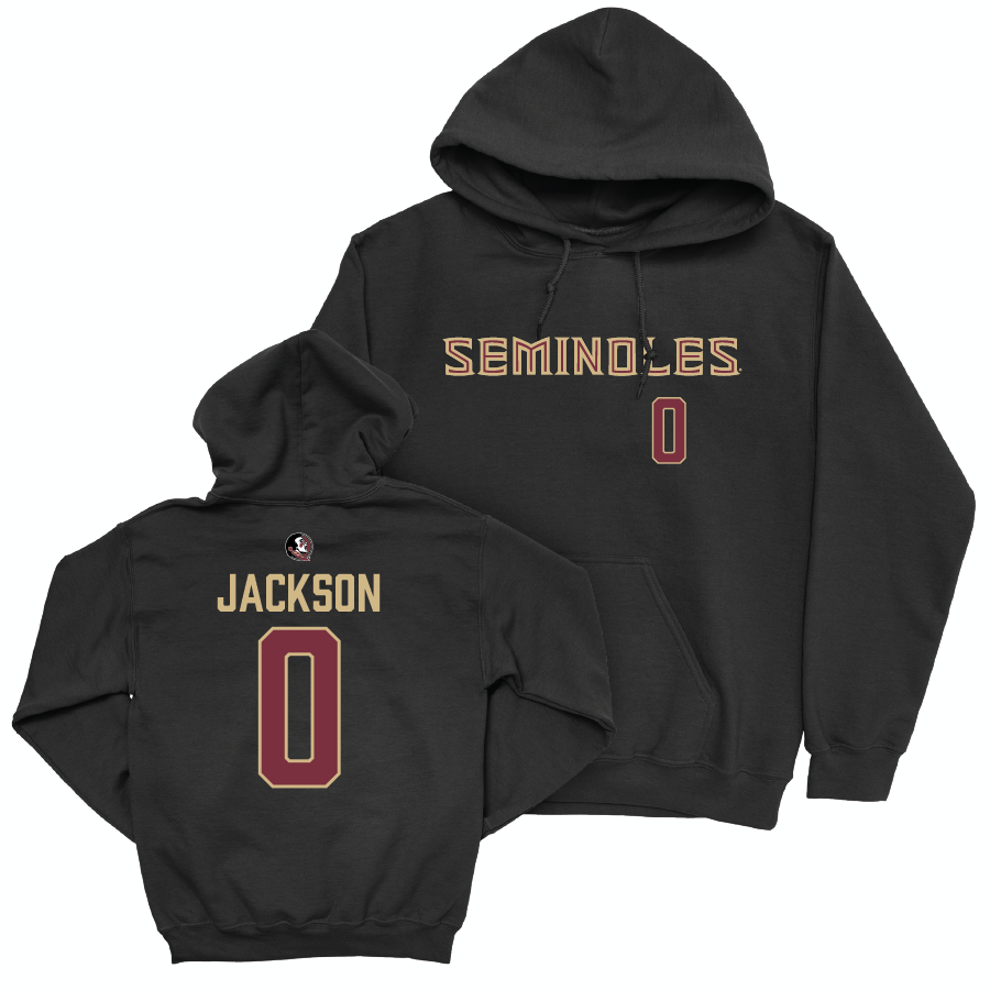 Florida State Men's Basketball Black Seminoles Hoodie - Chandler Jackson | #0 Youth Small