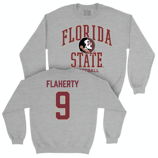 Florida State Softball Sport Grey Classic Crew - Devyn Flaherty | #9 Youth Small