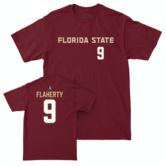 Florida State Softball Garnet Sideline Tee - Devyn Flaherty | #9 Youth Small