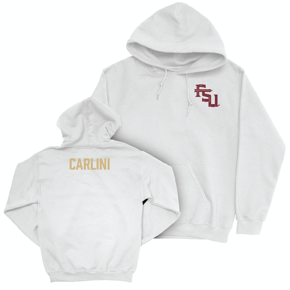 Florida State Women's Swim & Dive White Logo Hoodie - Giuliana Carlini Youth Small