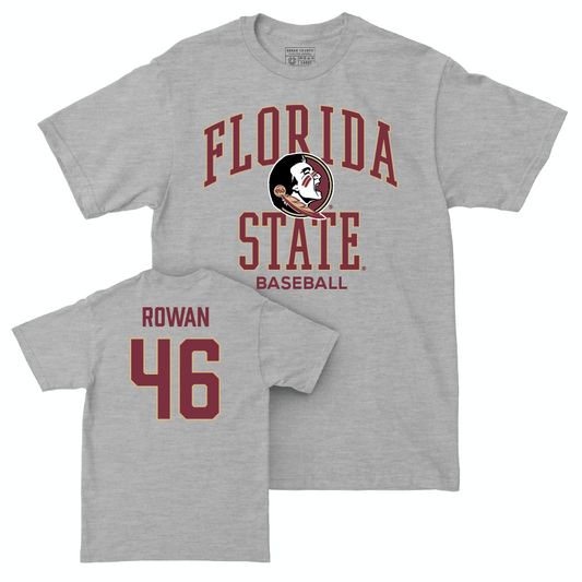 Florida State Baseball Sport Grey Classic Tee - Hudson Rowan | #46 Youth Small