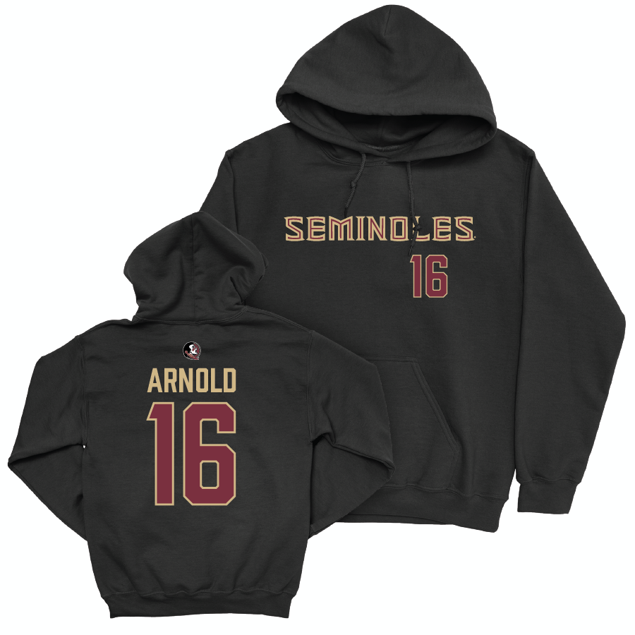 Florida State Baseball Black Seminoles Hoodie - Jamie Arnold | #16 Youth Small