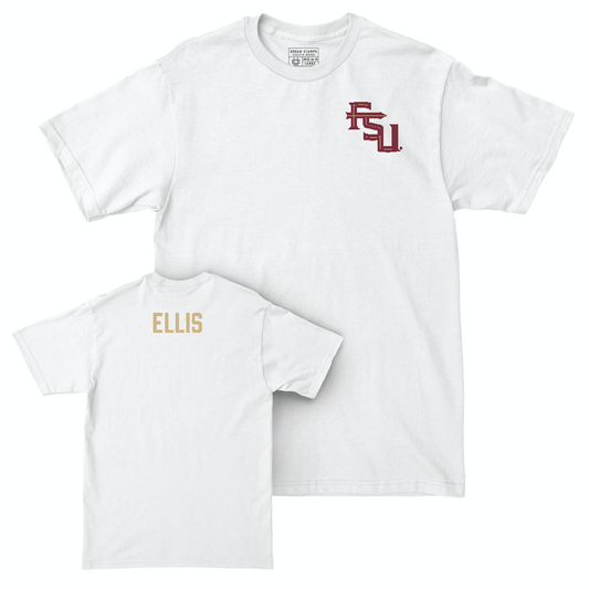 Florida State Women's Track & Field White Logo Comfort Colors Tee - La'Quan Ellis Youth Small