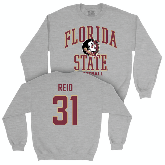 Florida State Softball Sport Grey Classic Crew - Makenna Reid | #31 Youth Small