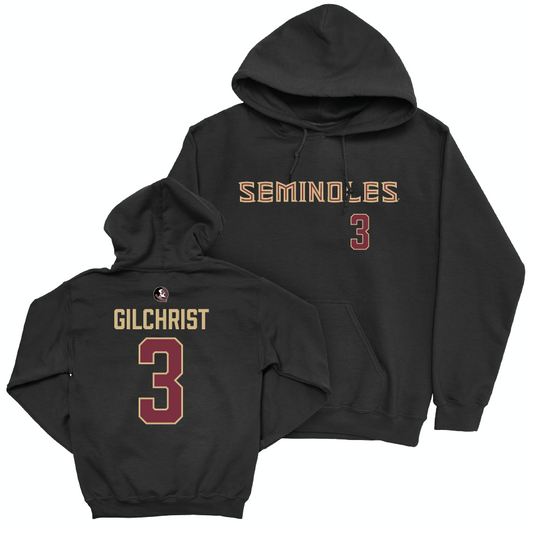 Florida State Women's Soccer Black Seminoles Hoodie - Taylor Gilchrist | #3 Youth Small