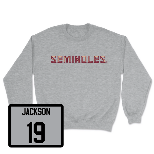 Sport Grey Baseball Seminoles Crewneck - Riley Jackson