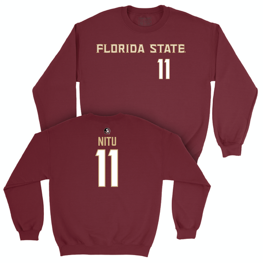 Florida State Men's Basketball Garnet Sideline Crew  - Christian Nitu