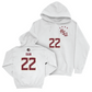 FSU Soccer White Shirsey Hoodie - Claire Rain | #22