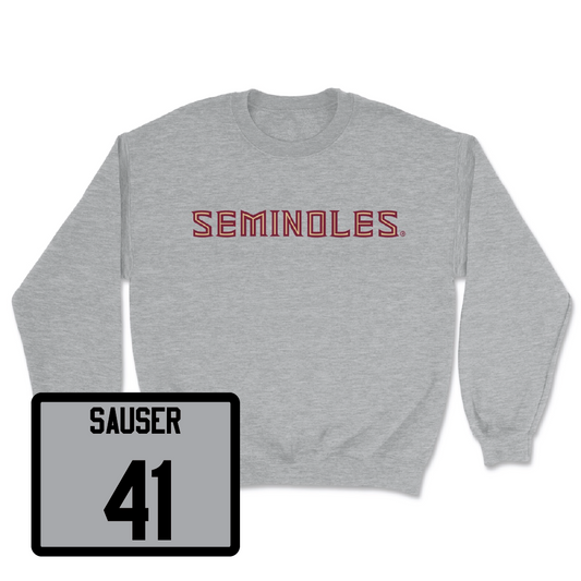 Sport Grey Baseball Seminoles Crewneck - Matt Sauser