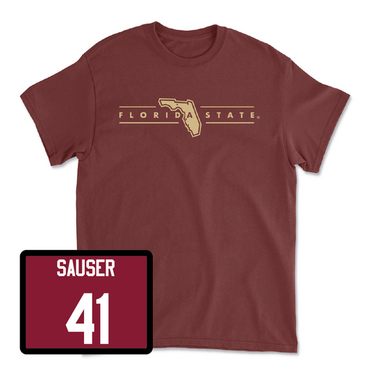 Garnet Baseball Florida State Tee - Matt Sauser