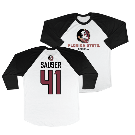 FSU Baseball 3/4 Sleeve Raglan Tee - Matt Sauser | #41