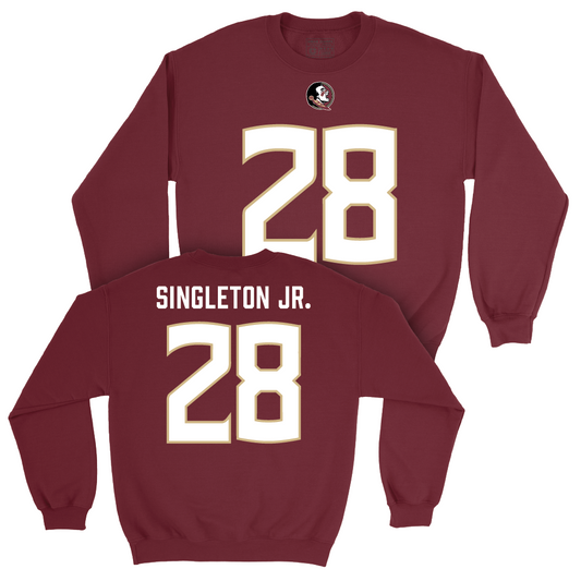 Garnet Football Shirsey Crew - Samuel Singleton Jr.  | #28